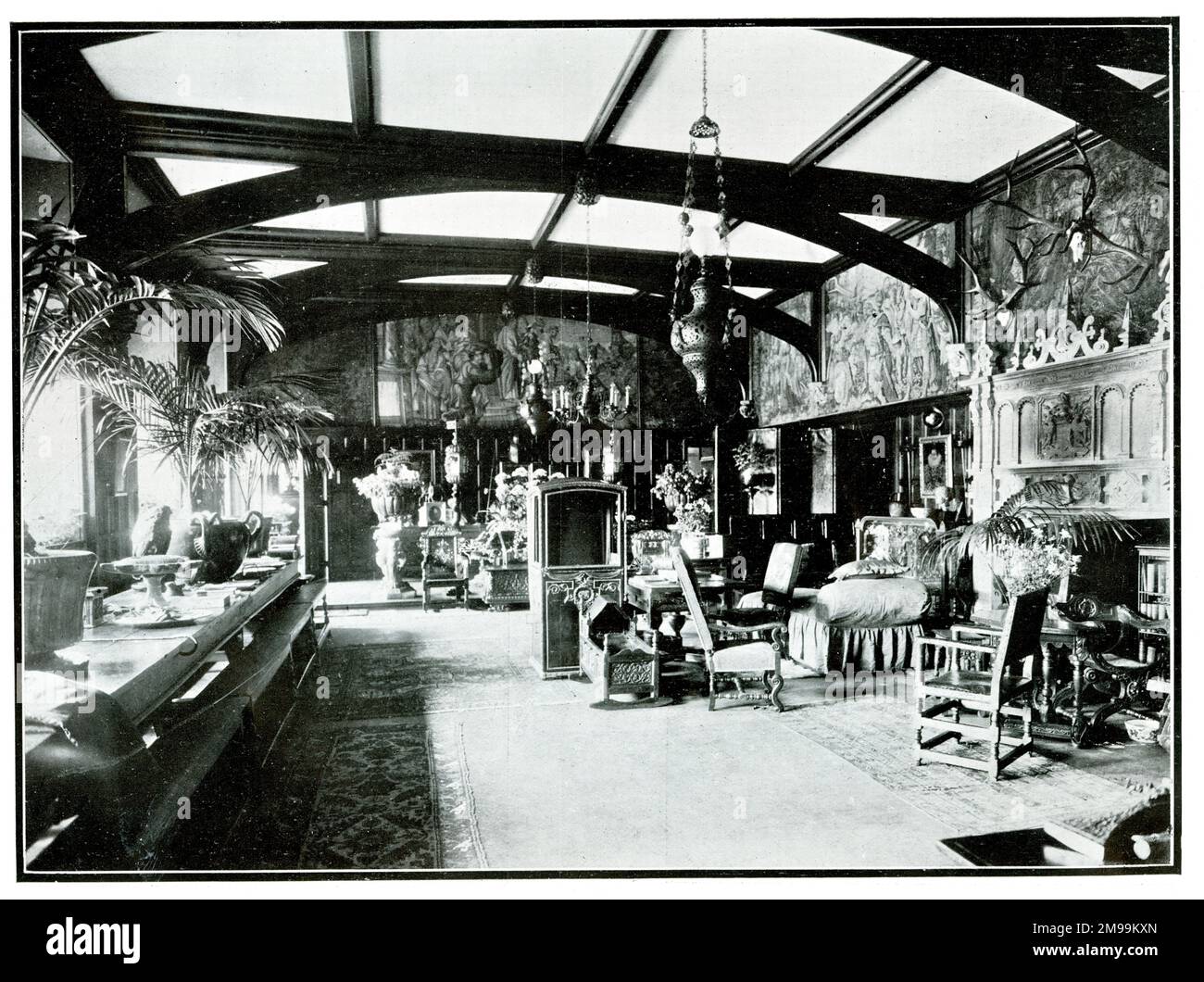 Rufford Abbey, Rufford, Notinghamshire - The Old Brick Hall. Banque D'Images