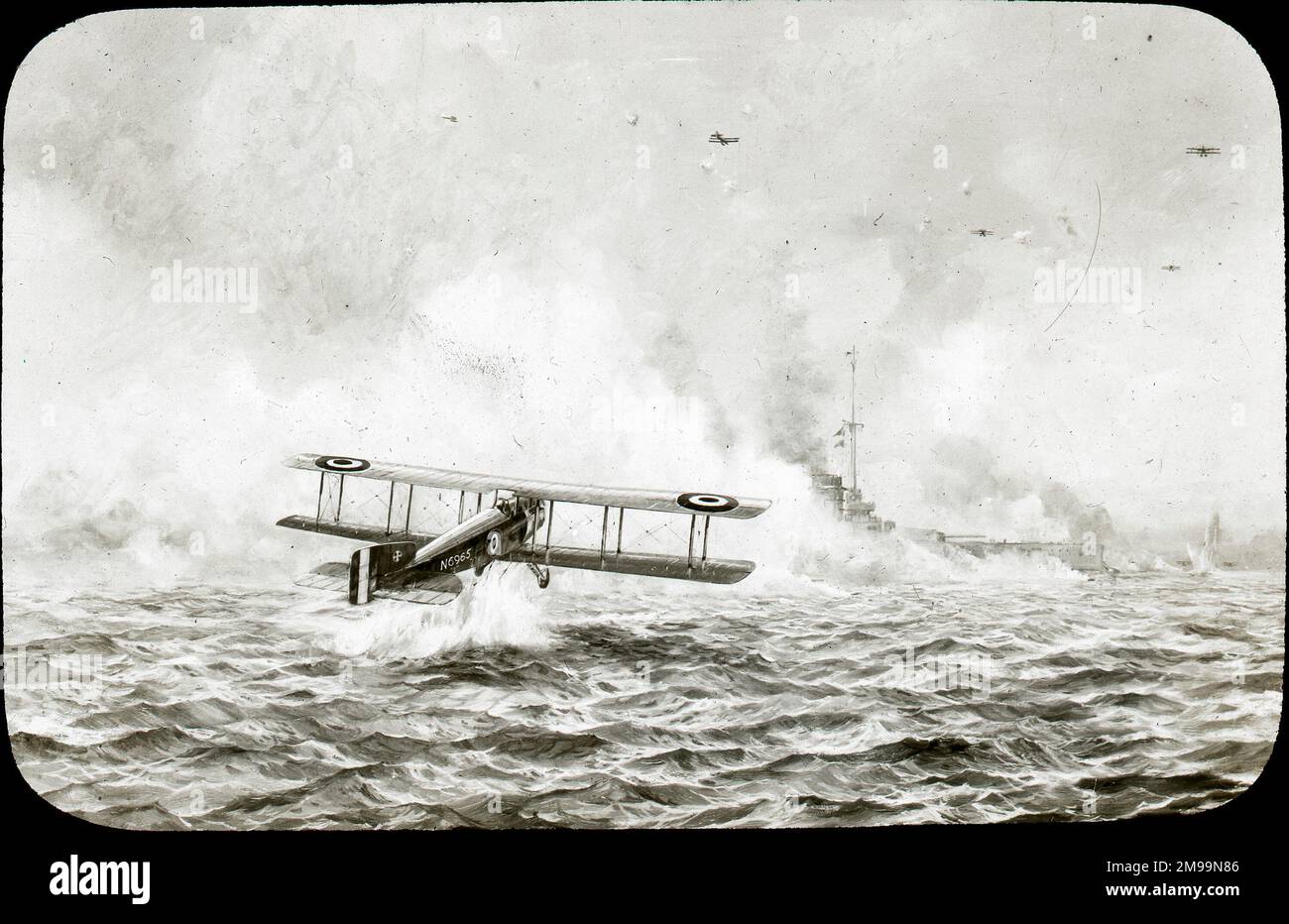 Attaque sur un navire ancré (œuvre d'art). William Francis Forbes-Sempill, 19th Lord Sempill AFC, AFRAeS (1893-1965) était un homologue écossais et pionnier de l'air qui a plus tard été démontré avoir transmis des informations secrètes à l'armée impériale japonaise avant la Seconde Guerre mondiale. En 1921, Sempill a mené une mission militaire officielle au Japon qui a présenté le dernier avion britannique. Au cours des années suivantes, il a continué à aider la Marine impériale japonaise à développer son Service aérien de la Marine et a commencé à donner des secrets militaires aux Japonais. Bien que ses activités aient été découvertes par British Intelligence, Banque D'Images