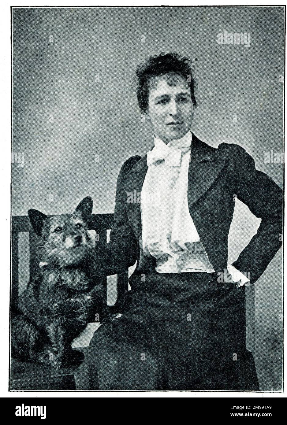 Maud Alice Earl (1864-1943), artiste canin britannique-américain. Banque D'Images