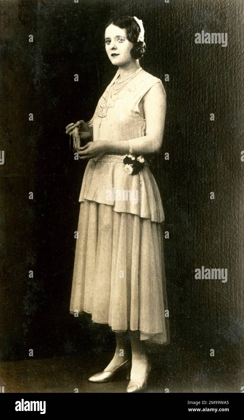 Vera Vivian, interprète, de la Reg Jecks et de la Vera Vivian Variety Theatre Company, vu ici en pleine photo de portrait. Banque D'Images
