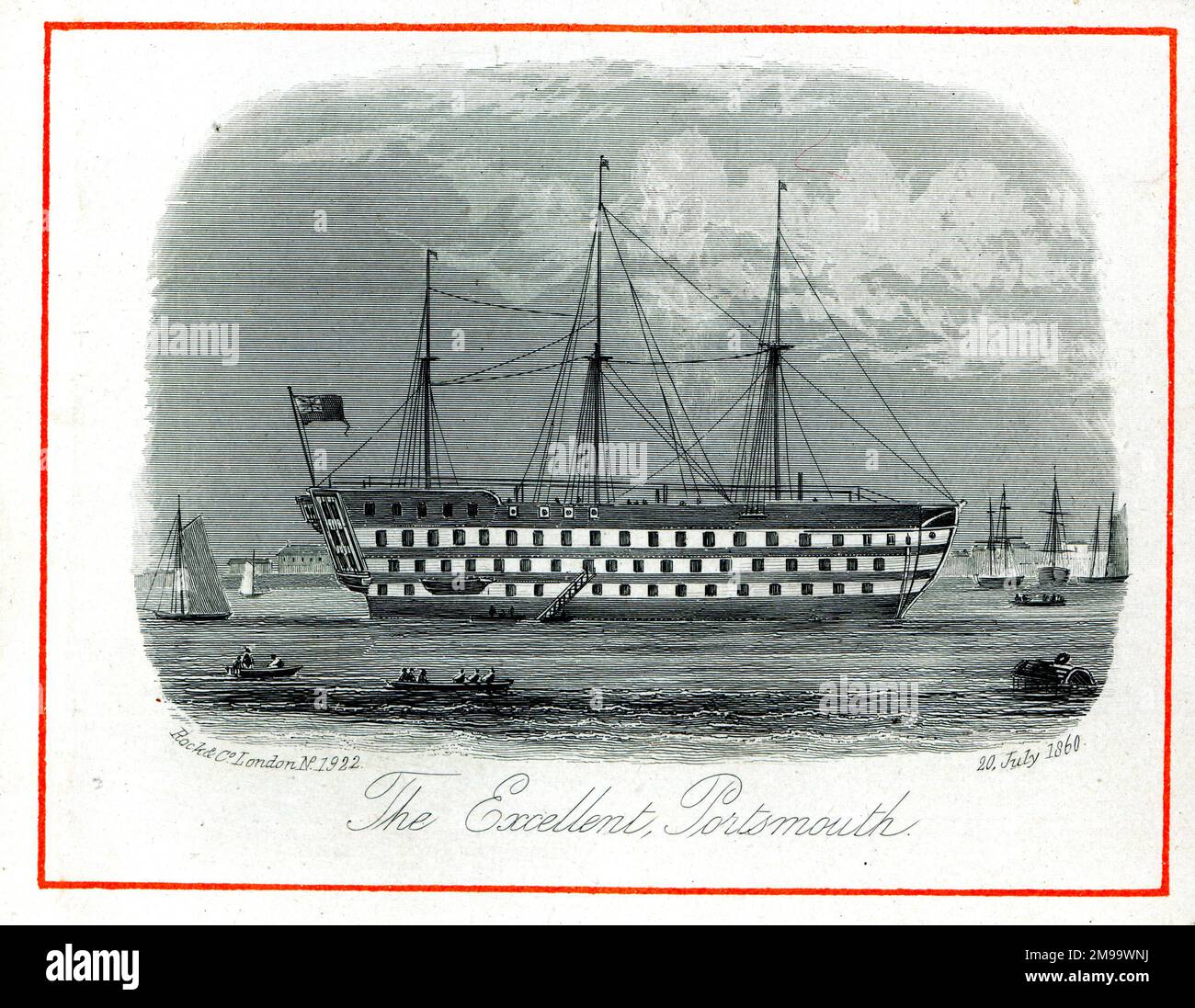 L'excellent Royal Navy Ship, Portsmouth, Hampshire. Banque D'Images