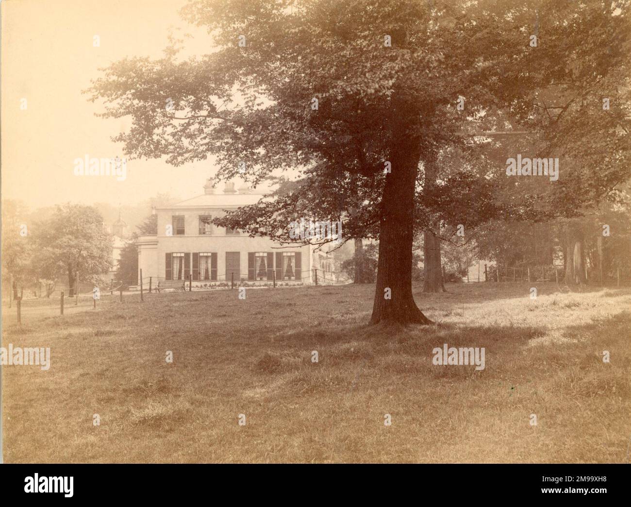 La résidence de James Watt, Heathfield Hall, Handsworth, propriété plus tard de George Tangye. Banque D'Images