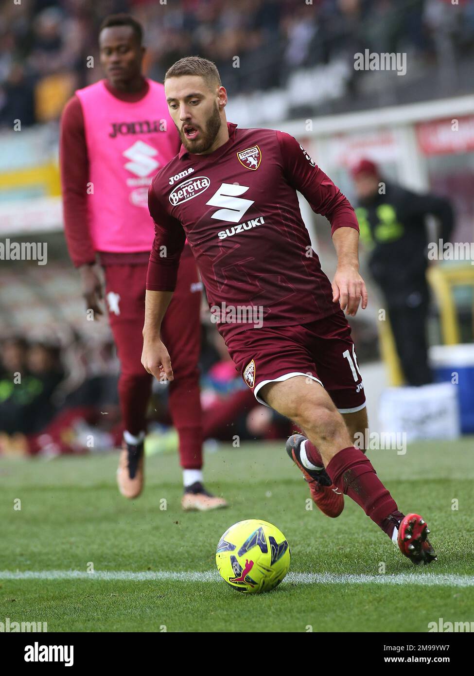 Turin, Italie. 15th janvier 2023. Nikola Vlasic (Torino FC) pendant le Torino FC vs Spezia Calcio, football italien série A match à Turin, Italie, 15 janvier 2023 crédit: Agence de photo indépendante/Alamy Live News Banque D'Images