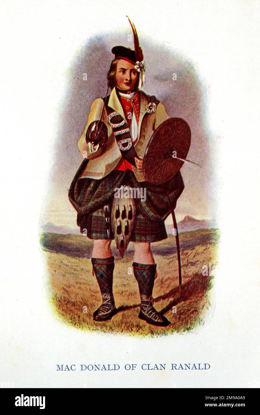 Mac Donald de Clan Ranald, costume traditionnel clans écossais des Highlands - les clans des Highlands d'Écosse vol. 1 1923 Banque D'Images