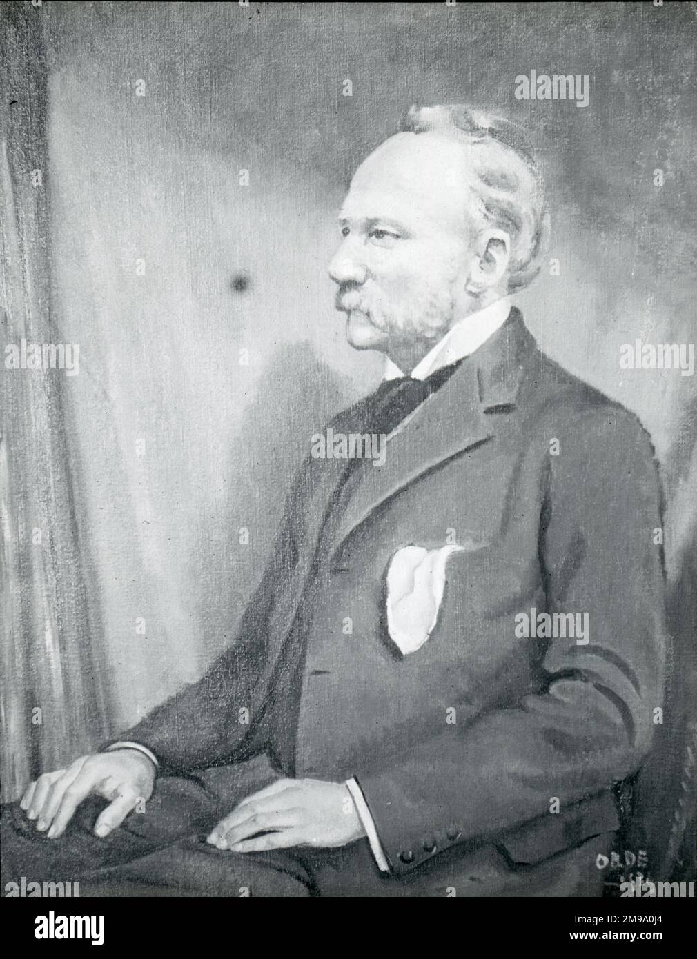 M. E. Frost - Portrait en tant que Président R.AE.S. Banque D'Images