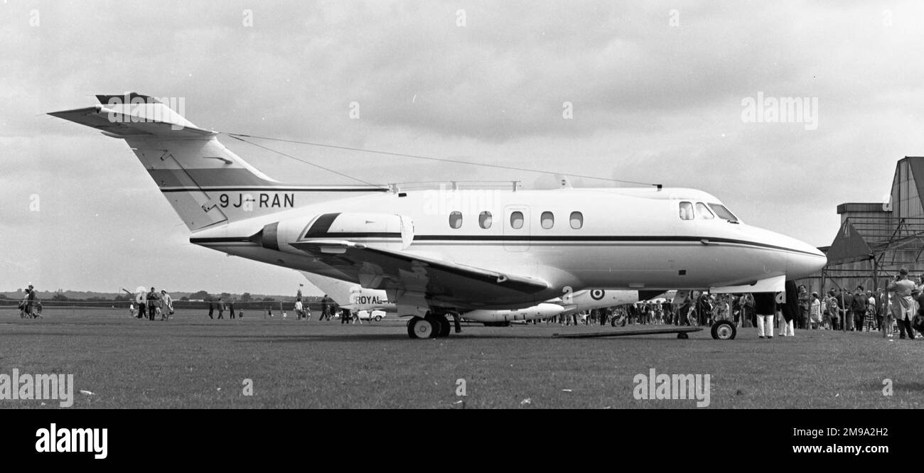 Hawker Siddeley HS.125 série 1B 9J-RAN (msn 25067) à hatfield pour une journée portes ouvertes, avant livraison en Zambie pour Mines Air Services. Banque D'Images