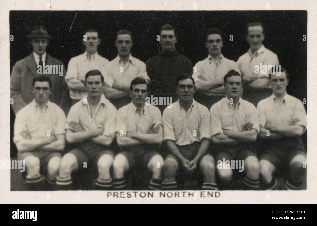 Preston North End football Club - équipe - novembre 1922 Banque D'Images