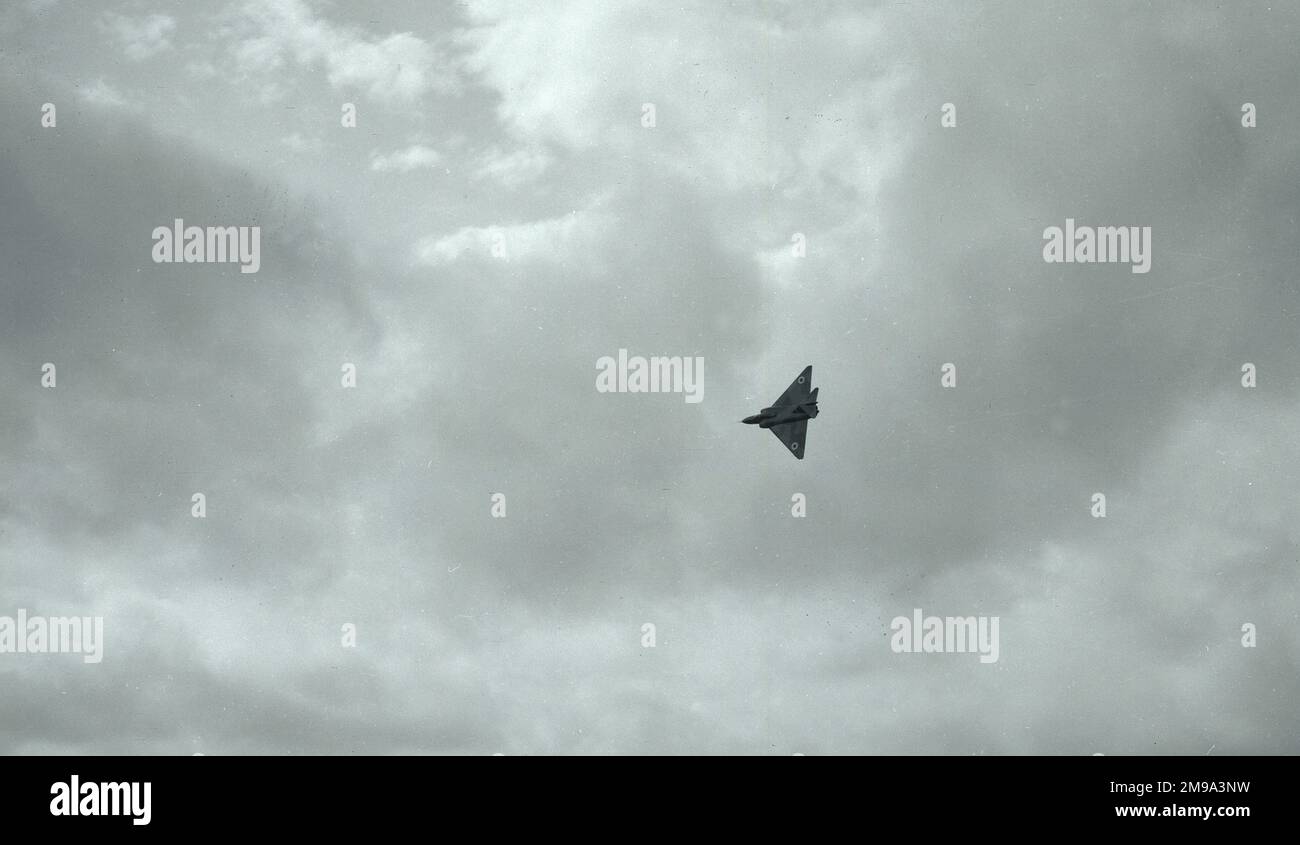 Gloster GA.5 Javelin 2nd prototype WD808, vu lors de son exposition aérienne, au salon de l'air SBAC Farnborough 1952. Premier avion le 21 août 1952, 10 jours seulement avant le début public du nouveau chasseur Javelin. Date 1-7 septembre 1952. Banque D'Images