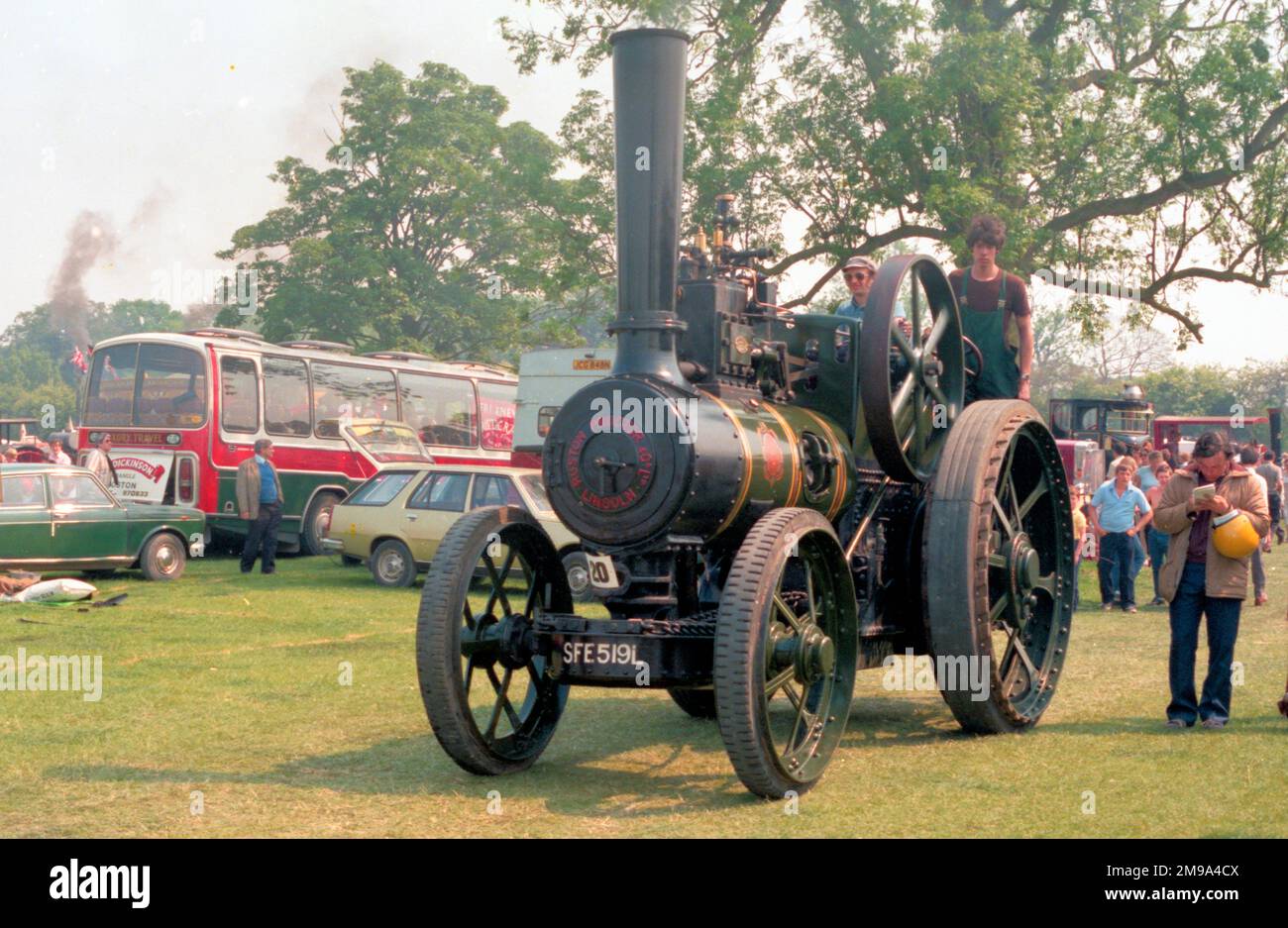 Moteur à usage général Ruston Proctor, classe SH, réf. SFE 519L, numéro 46596, Sylvie. Construit en 1913, par Ruston, Proctor and Company, avec un moteur à cylindre unique 5 PSN. Banque D'Images