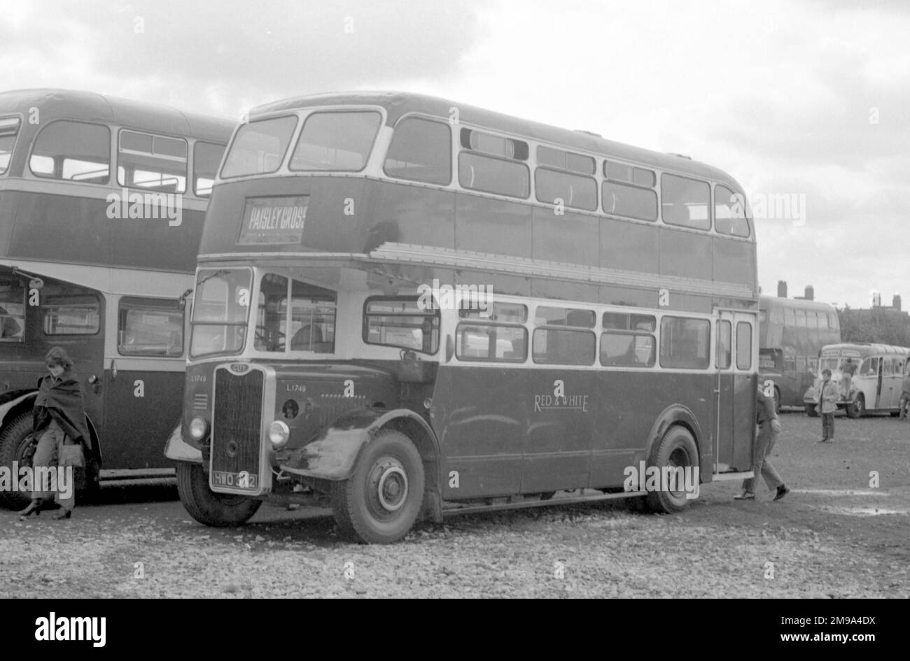 Guy bus à impériale numéro HWO342 : L1749 de Red & White Services dans le sud-est du pays de Galles et le Gloucestershire. Banque D'Images
