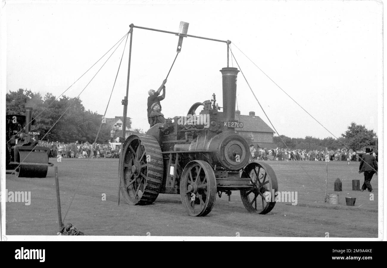 Moteur à usage général Davey Paxman, regn. KE 2700, numéro: 19412, 'Rumtochty'. Construit en 1916 par Davey, Paxman & Co. De Colchester, alimenté par un moteur à vapeur à cylindre unique 7 NHP. Banque D'Images