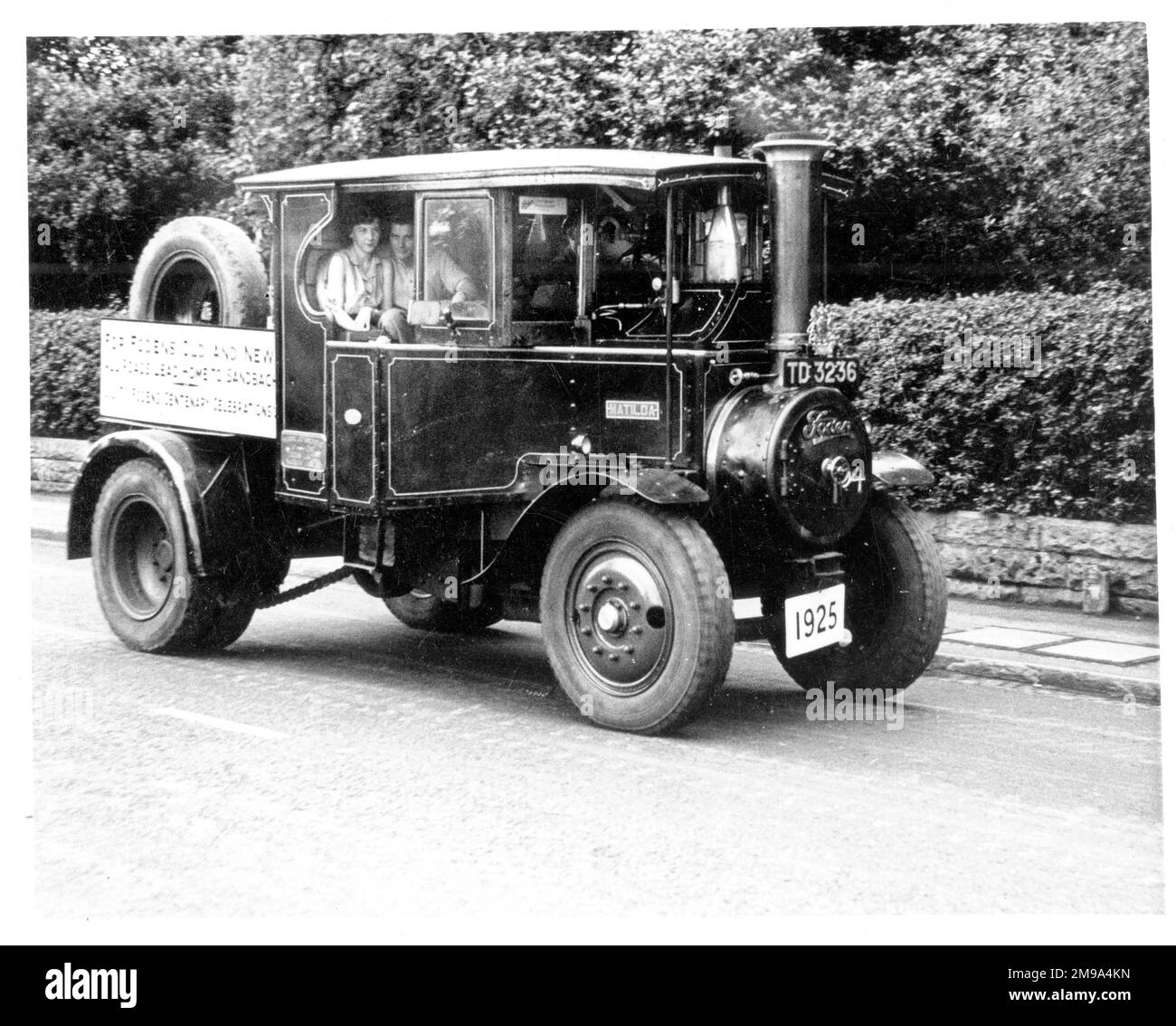 Tracteur Foden, réf. TD 3236, numéro : 11788, 'Matilda'. Construit en 1925 par Edwin Foden, fils et Co d'Elworth Works, Sandbach comme un chariot de 6 tonnes, plus tard converti en tracteur, alimenté par un moteur à vapeur composé. Banque D'Images