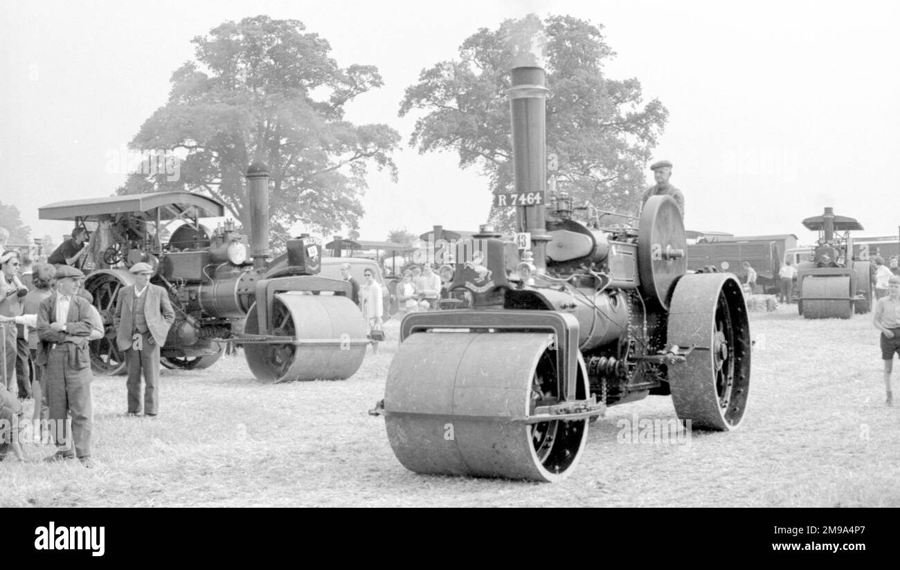 Rouleau de roulement de classe D Aveling & porter, Regn. R 7464, numéro 10059. Construit en 1921 par Aveling & porter à Rochester, équipé d'un moteur à vapeur composé 4 NHP. Banque D'Images