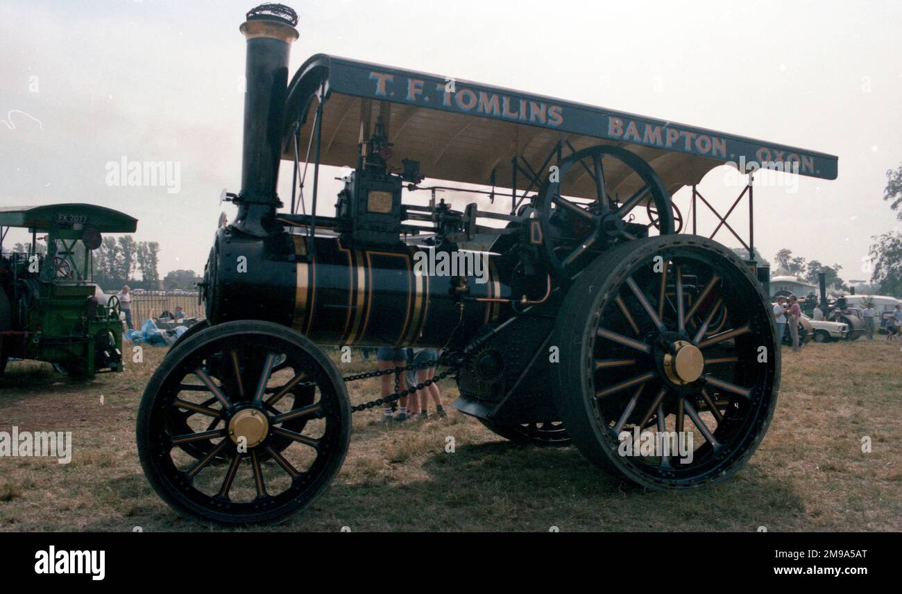 Fabricant: Charles Burrell & Sons of Thetford, Norfolk Type:usage général Numéro du moteur:3121 Construit:1909 enregistrement:NO 1310 cylindres:simple NHP:8 Nom:Keeling Banque D'Images
