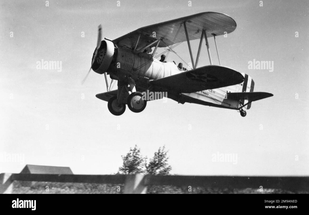 Marine des États-Unis - Curtiss O2C-1 Helldiver, initialement désigné F8C-5, comme combattants, mais les 63 F8C-5s ont été re-désignés comme O2C-1s comme avion d'observation, ainsi que 30 nouveau-construit O2C-1s. Banque D'Images