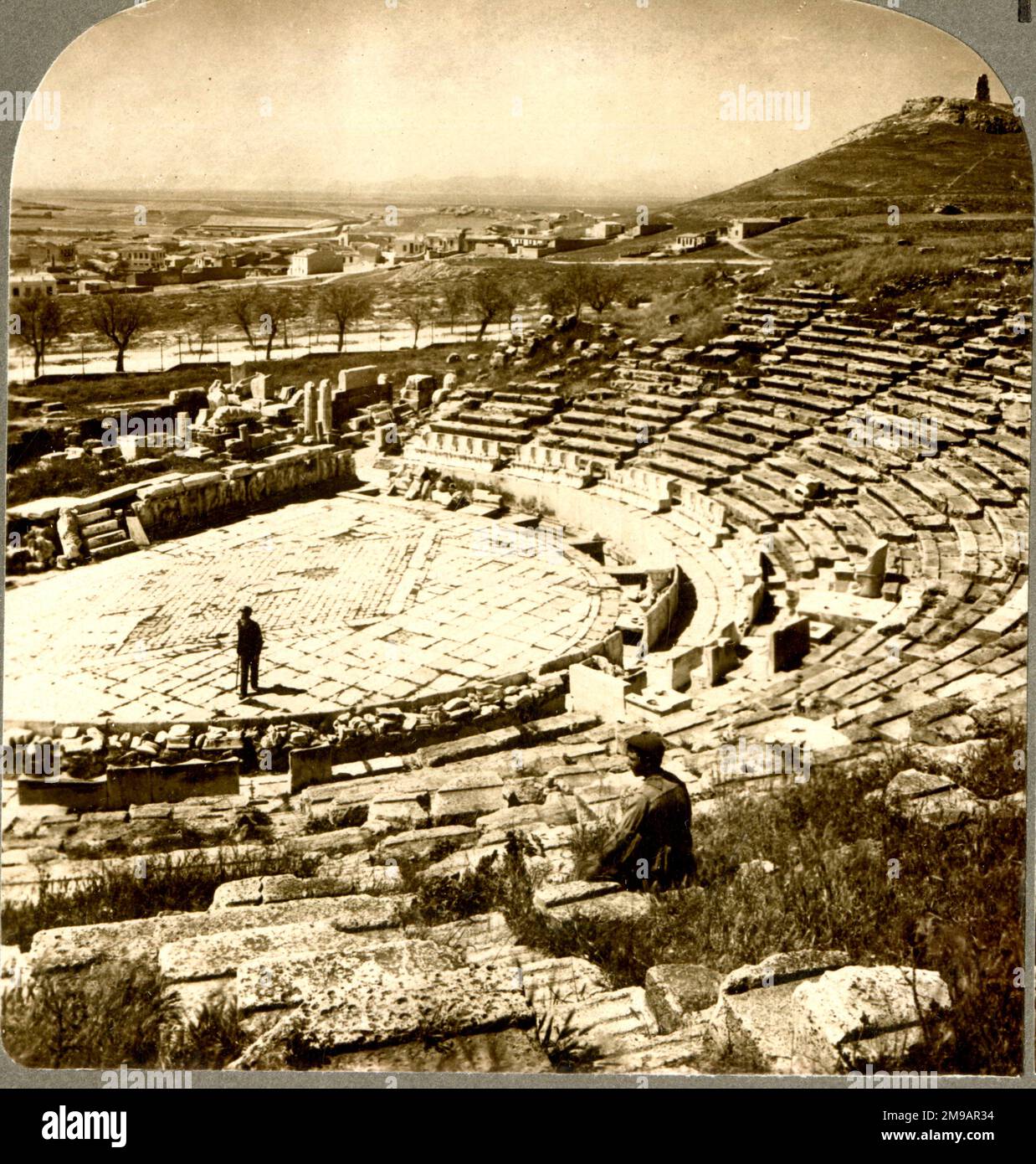 Théâtre de Dionysos, Athènes Banque D'Images