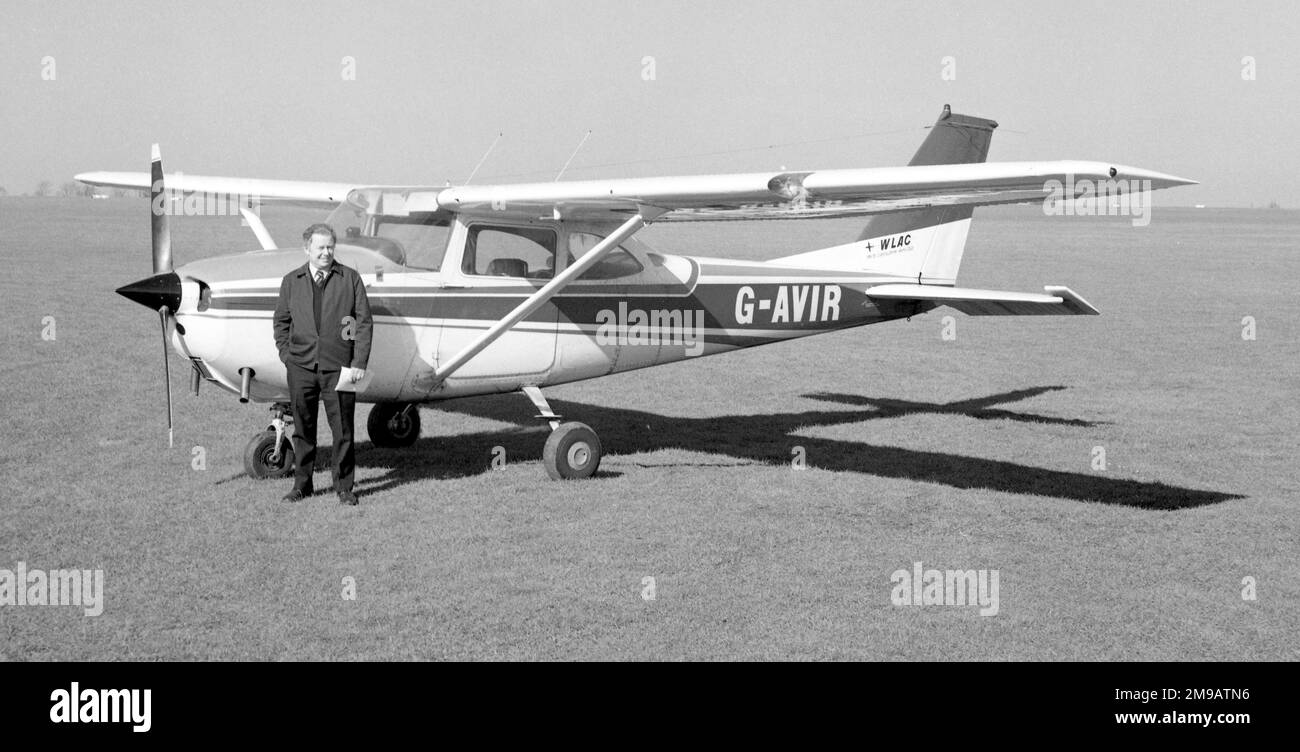 Reims-Cessna F172H G-AVIR (msn 0423), à Sywell avec Jim Donoghue, en mars 1978. Banque D'Images