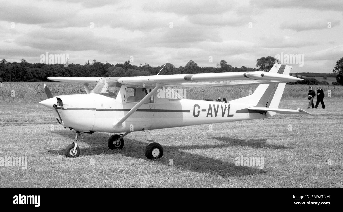 Reims-Cessna F150H G-AVVL (msn 0257), à Strathallan en juillet 1978. Banque D'Images