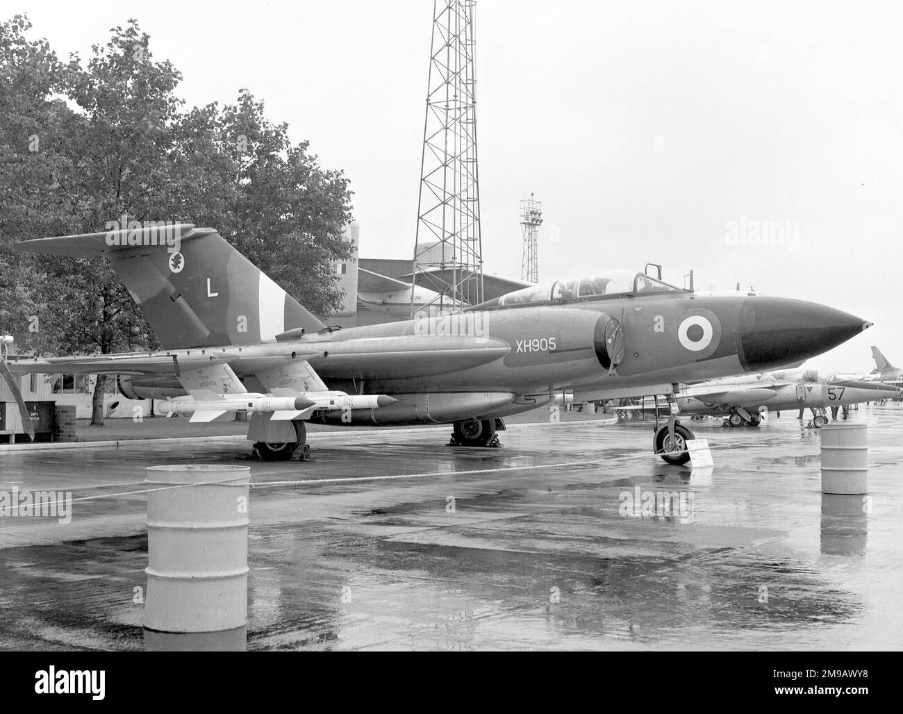 Royal Air Force - Gloster Javelin F(AW).9 XH905 'l' (msn), de l'escadron no 11, à la RAF Leuchars le 17 septembre 1966. Banque D'Images