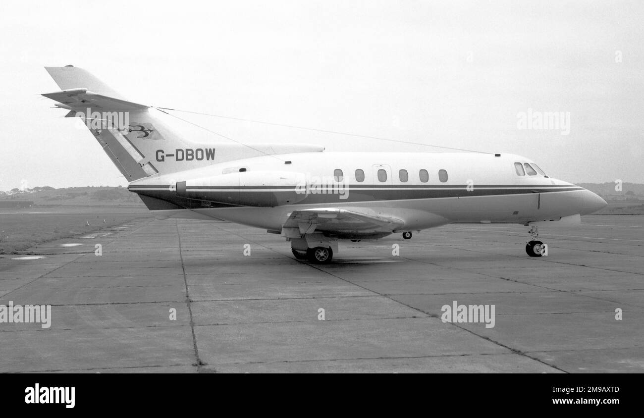 Hawker Siddeley HS.125-600A G-DBOW (msn 256032), de Bowater Air Services Ltd Banque D'Images