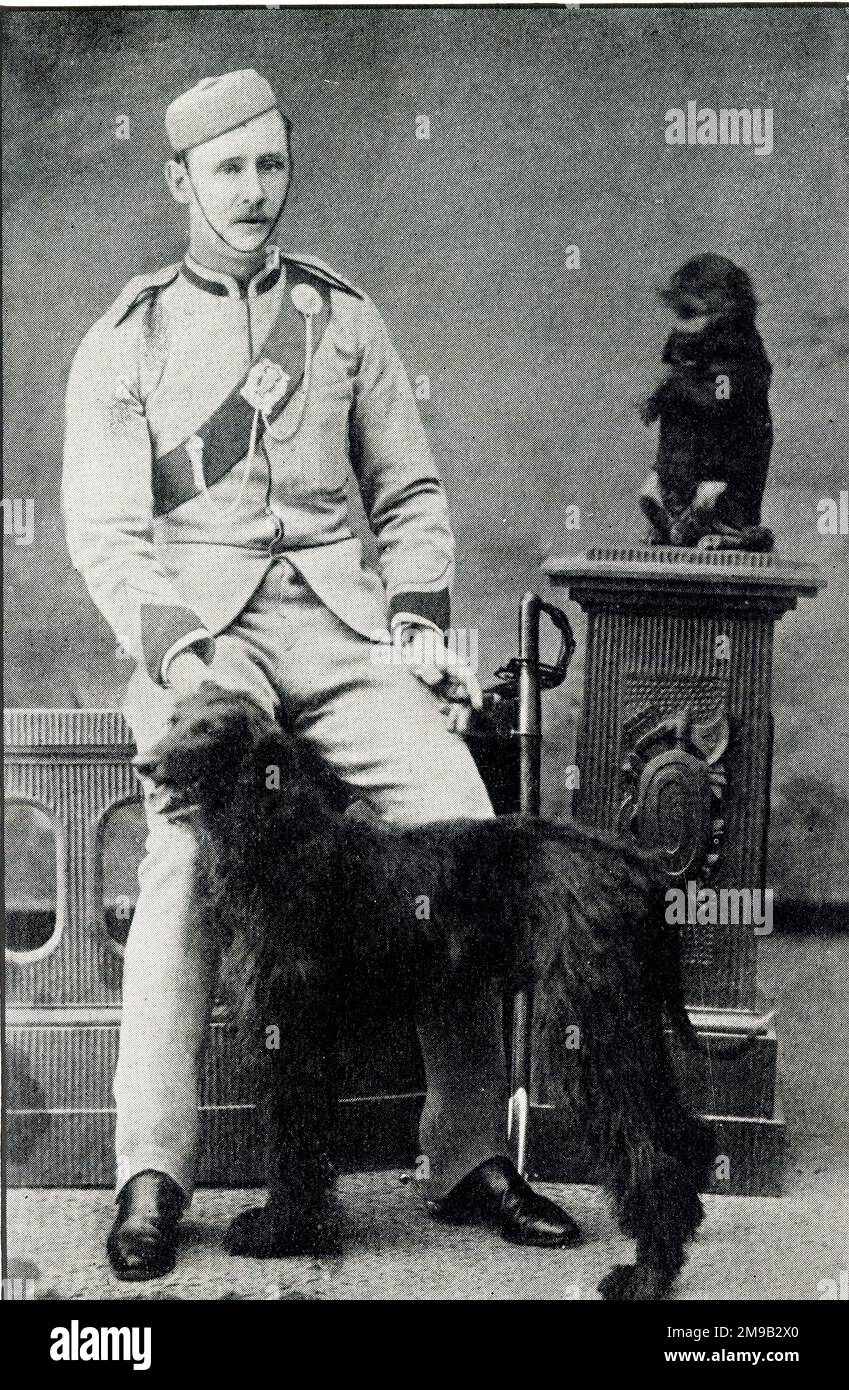 Lieutenant, plus tard major-général L C Dunsterville, 20th Punjabis, 1890 Banque D'Images