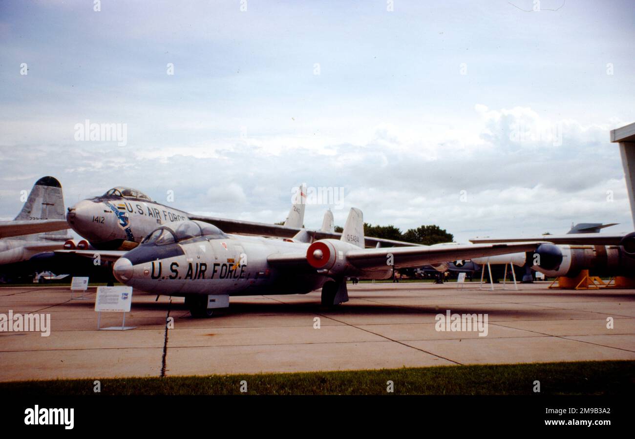 Martin B-57E-ma O-54244 (msn 345, 55-4244), au Strategic Air Command Museum on Offutt Air Force base, ne. Banque D'Images