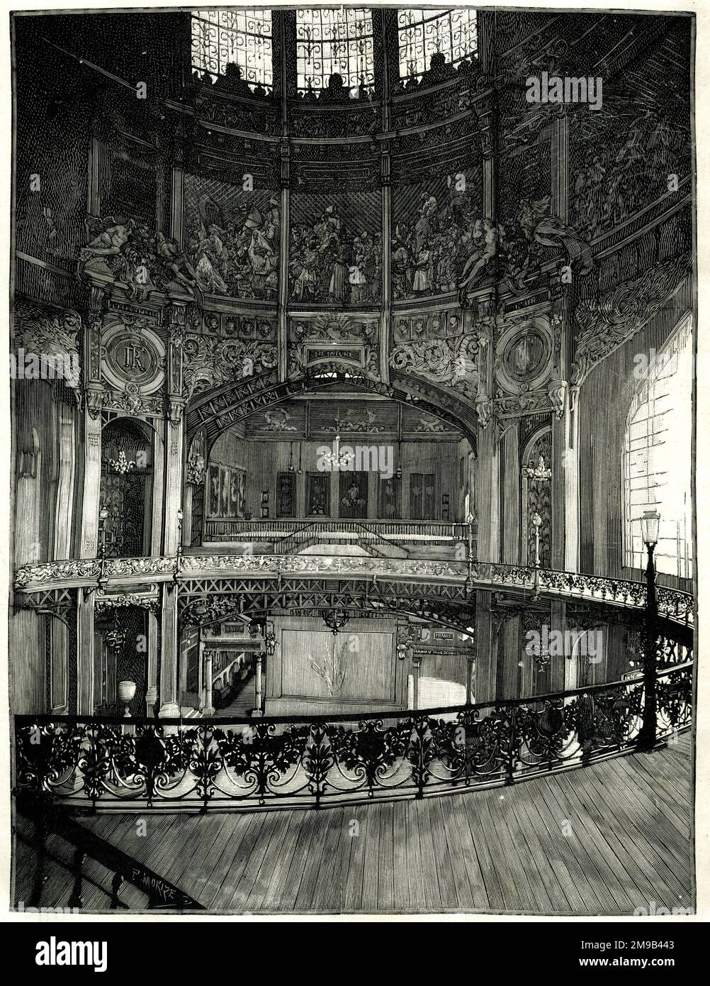 Dôme central, exposition universelle de Paris, 1889 Banque D'Images