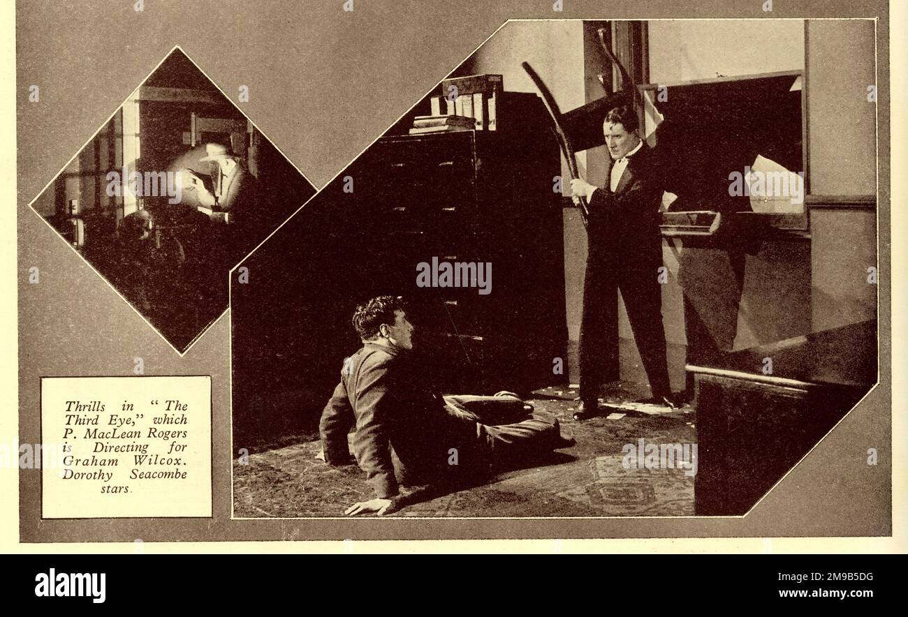 Scènes du film de crime « The Third Eye » Banque D'Images