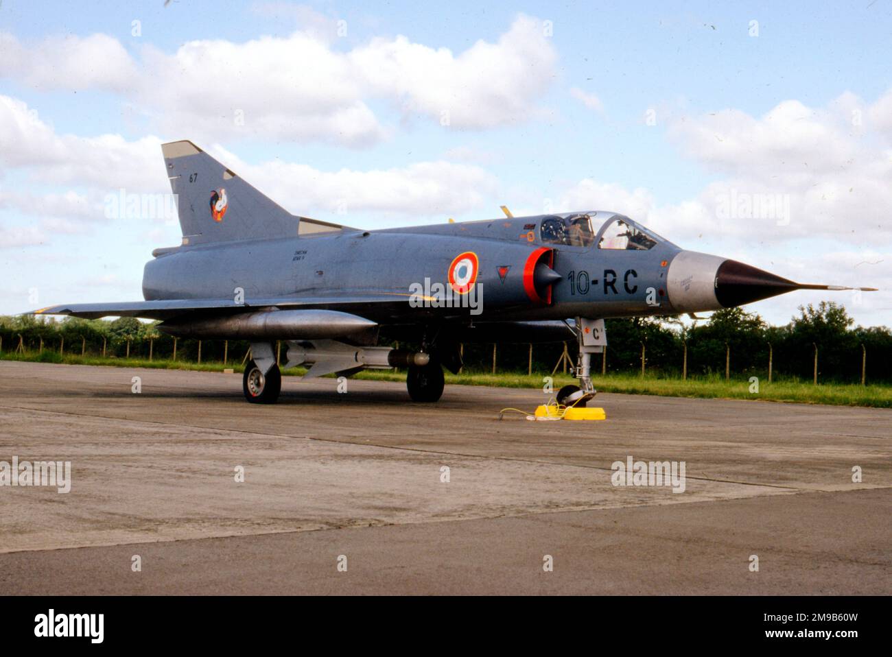 Armee de l'Air - Dassault Mirage IIIC 10-RC (msn 67), d'Escadre de chasse EC 2/10 Seine, le 5 juillet 1980, à la base Eyrienne 110 Creil. (Armée de l'Air - Force aérienne française) Banque D'Images