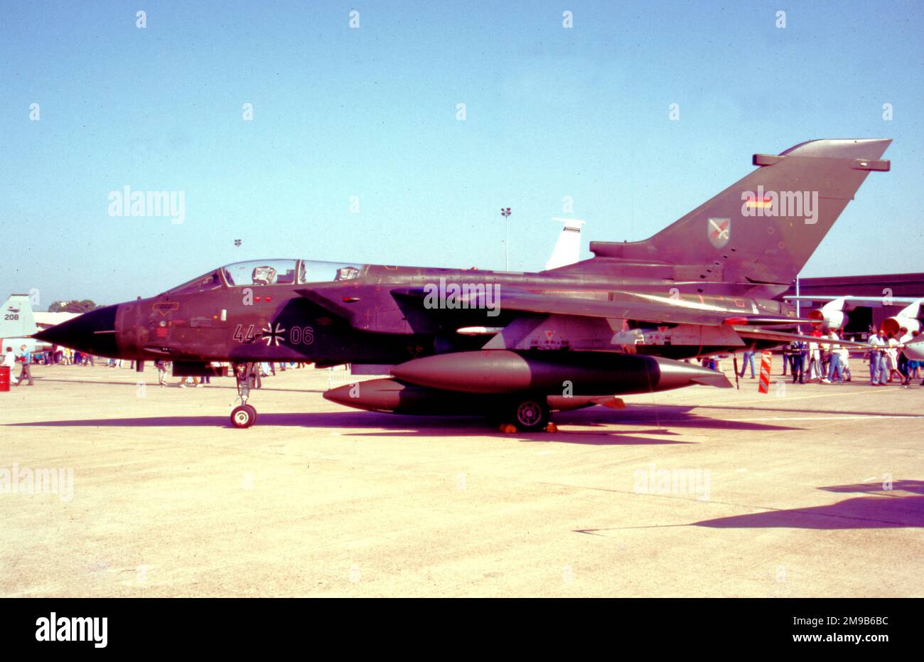 Luftwaffe - Panavia Tornado IDS 44+06 (msn 248/GS064/4096), de JagdBomberGeschwader 31, à RAF Mildenhall, le 28 mai 1988, pour la Mildenhall Air Fete. Banque D'Images