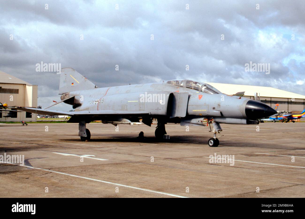 Luftwaffe - McDonnell Douglas F-4F 38+59 (msn 4772), de Jagdgeschwader 71, à RAF Fairford le 24 juillet 1993. Banque D'Images