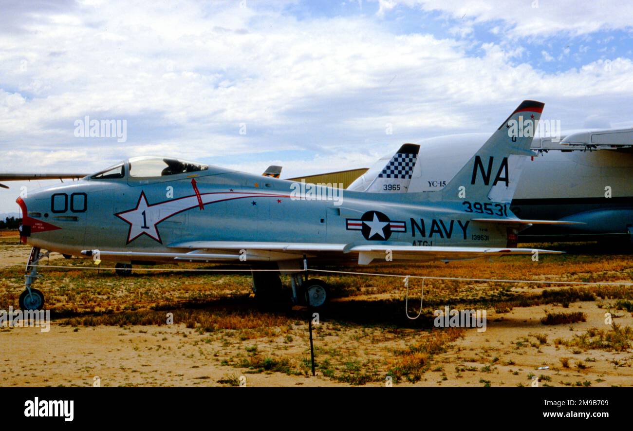 North American AF-1E 139531 (msn 209-151), exposé au musée Pima Air and Space Museum, Tucson, Arizona. Banque D'Images