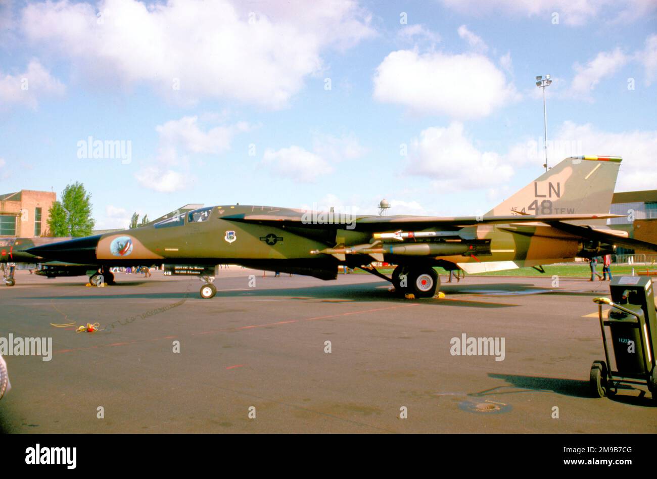 United States Air Force (USAF) - General Dynamics F-111F 72-1448 (msn E2-78), de la 48th tactique Fighter Wing à la RAF Lakenheath, à Mildenhall Air Fete le 24 mai 1986. Banque D'Images