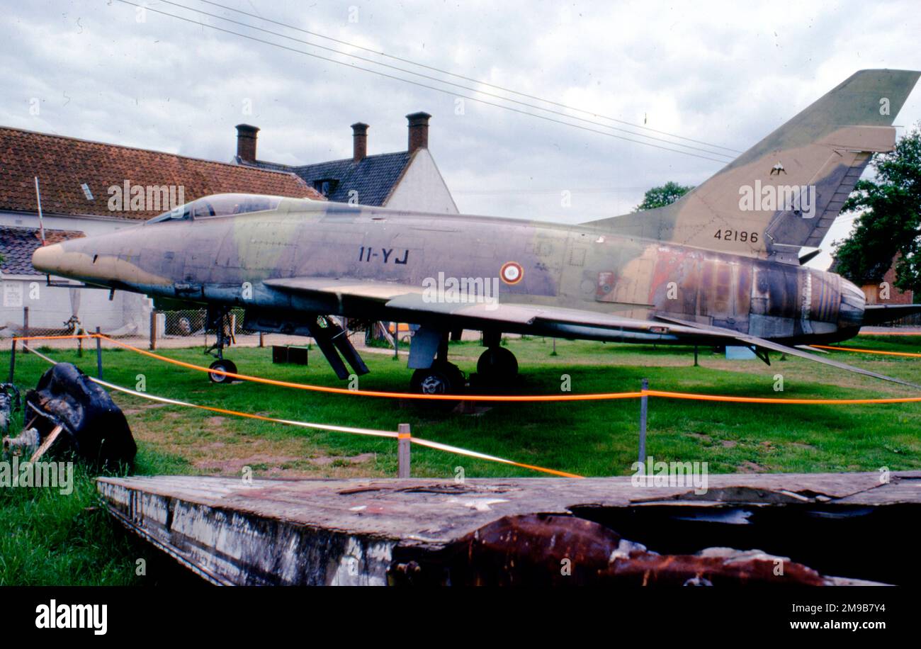 North American F-100D-10-NA Super Sabre 54-2196 (msn 223-76), à Norfolk and Suffolk Aviation Museum, Flixton, Suffolk, Royaume-Uni., en prêt du National Museum of the USAF. Banque D'Images