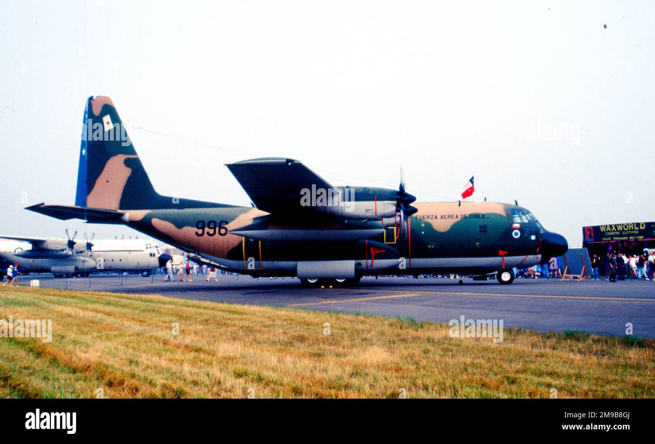 Fuerza Aerea de Chile - Lockheed C-130H Hercules 996 (msn 4496), à RAF Fairford le 18 juillet 1987. (Fuerza Aerea de Chile - Force aérienne chilienne) Banque D'Images