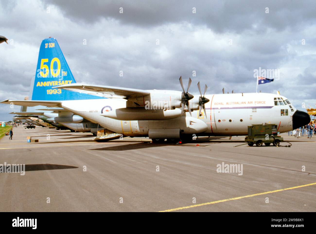 Royal Australian Air Force - Lockheed C-130E Hercules A97-178 (msn 4178, ex 65-12903), à RAF Fairford le 24 juillet 1993. Banque D'Images