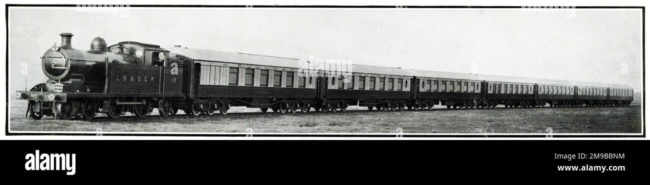 Londres, Brighton et South Coast Railway train 'The Southern Belle' n° 1908 Banque D'Images