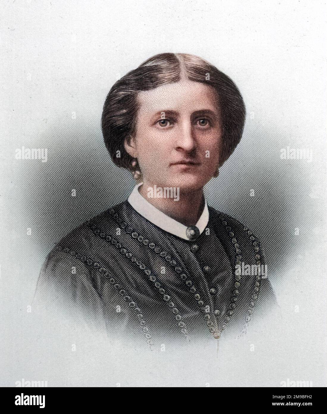 CATHERINE (KATE) FOX [Mme Jencken] (1839? - 1892), spiritualiste pionnier qui a plus tard admis la tricherie, puis a retiré son admission. Banque D'Images