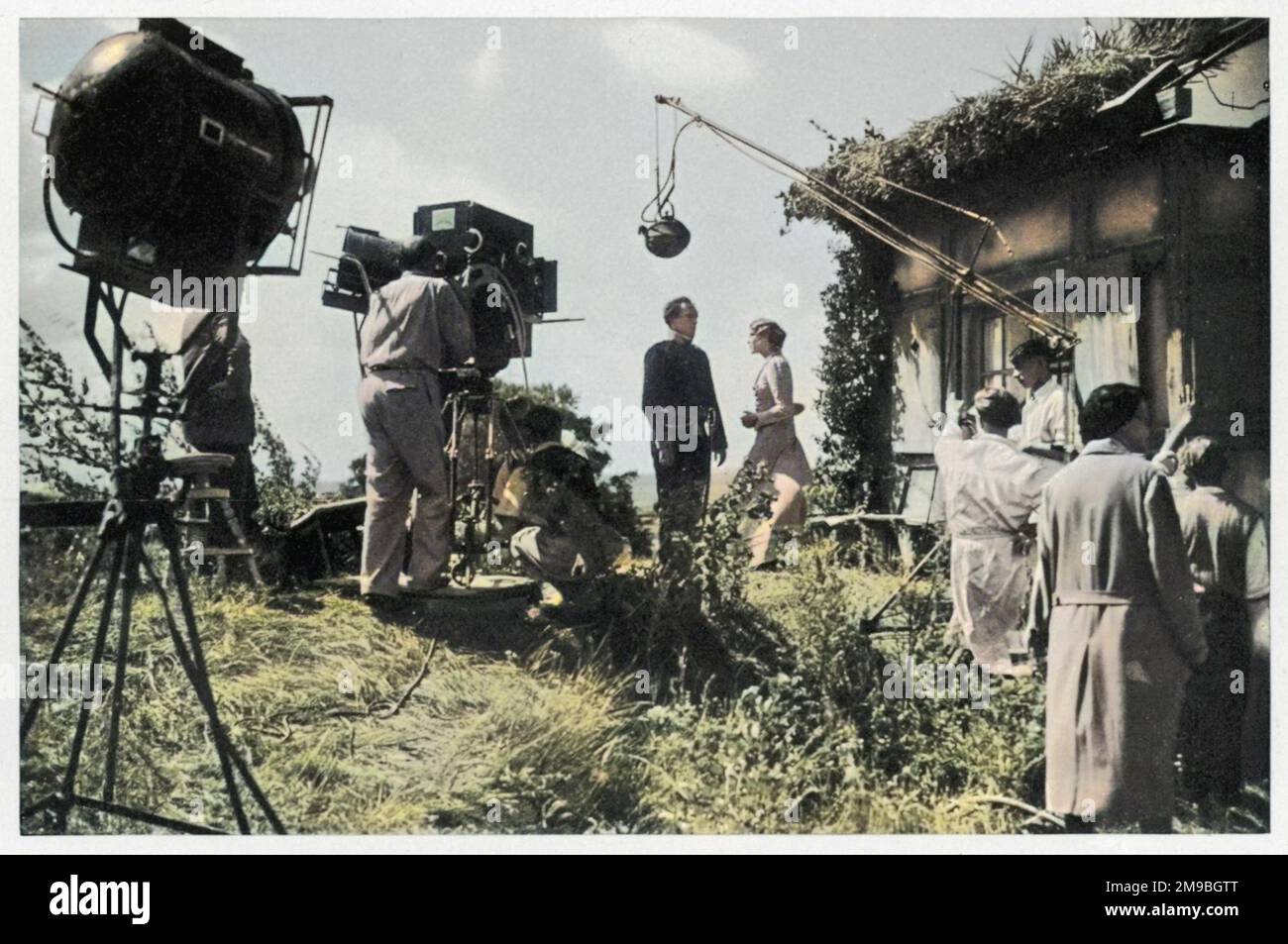 Tournage sur place - la réalisation de 'Der schwarze Husar' (le Hussar Noir) évidemment un film historique nationaliste réalisé avec l'approbation de Joseph Goebbels. Banque D'Images