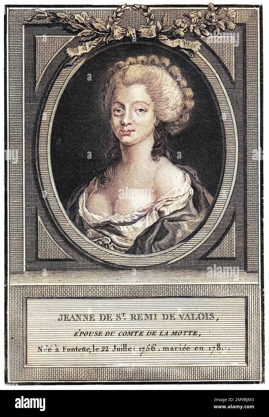 JEANNE de St.REMY de VALOIS, COMTESSE DE LA MOTTE aventurière française
