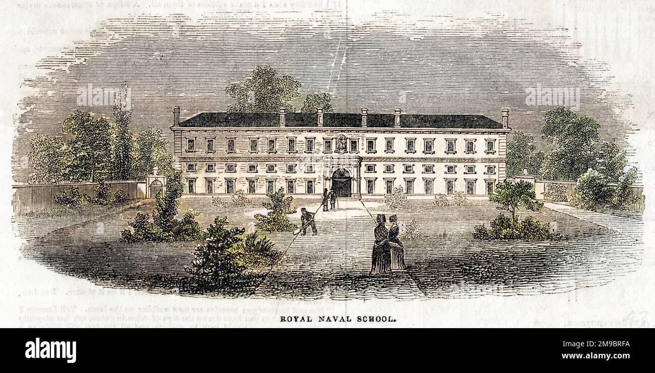 L'école navale de New Cross, avant son déménagement à Greenwich. Banque D'Images