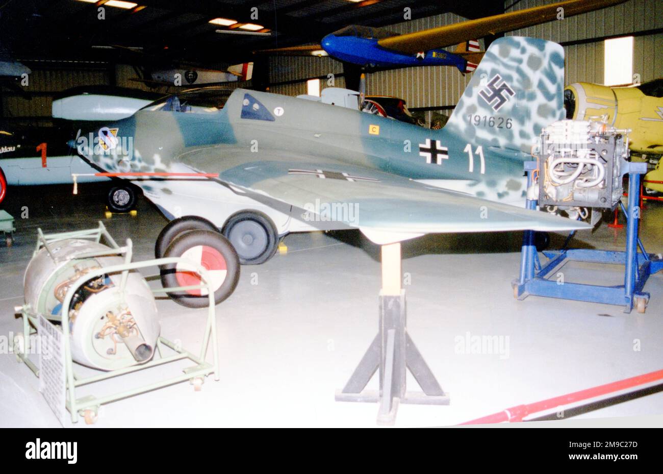 Messerschmitt me-163B-1 réplique de Komet, peinte sous le nom de werknummer 191626, au musée planes of Fame, Chino, Californie, États-Unis. Banque D'Images