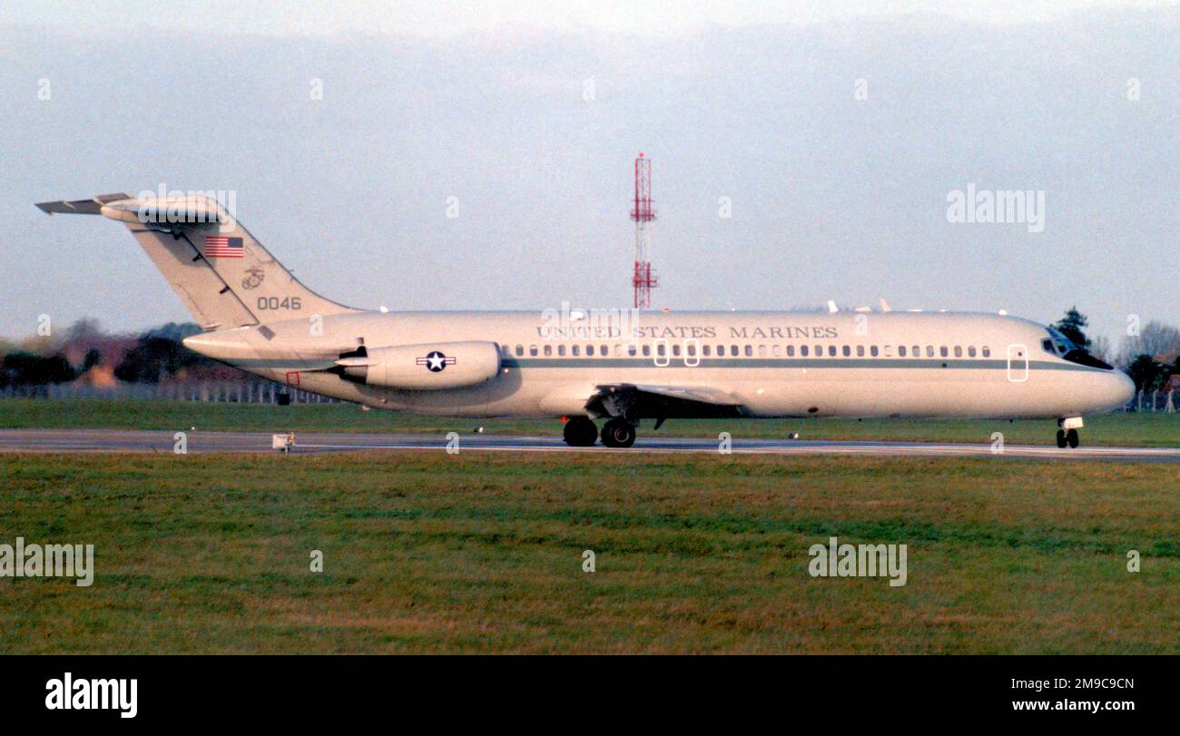 United States Marine corps - McDonnell Douglas C-9B Skytrain II 160046 (MSN 47684). Exploité par VMR-1 USMC, basé à MCAS Cherry point, NC. Banque D'Images