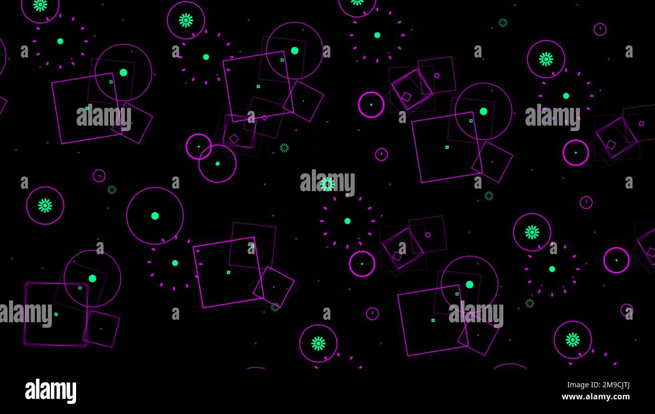 Effet de forme graphique pop abstrait coloré. Arrière-plan abstrait géométrique Banque D'Images