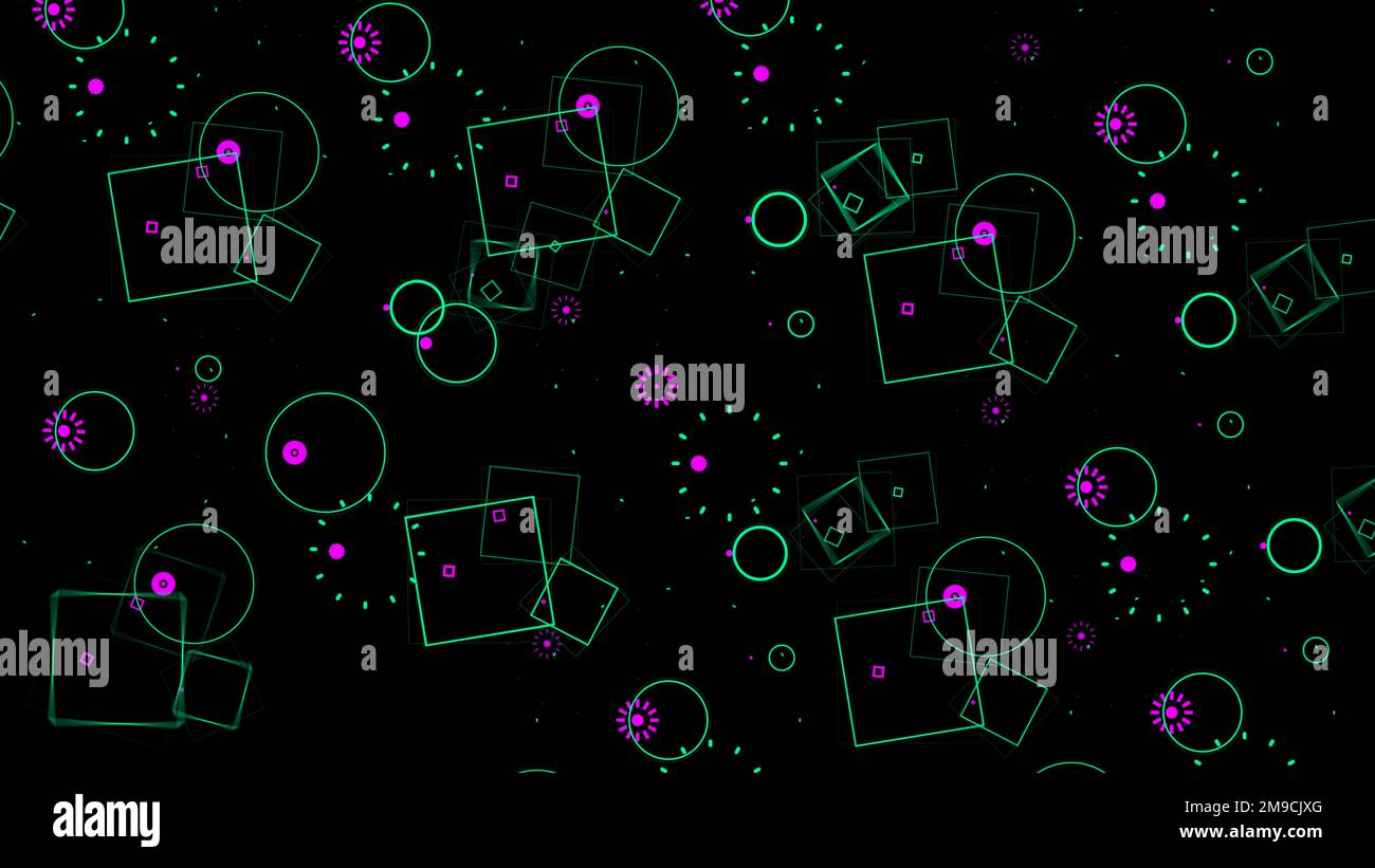 Effet de forme graphique pop abstrait coloré. Arrière-plan abstrait géométrique Banque D'Images