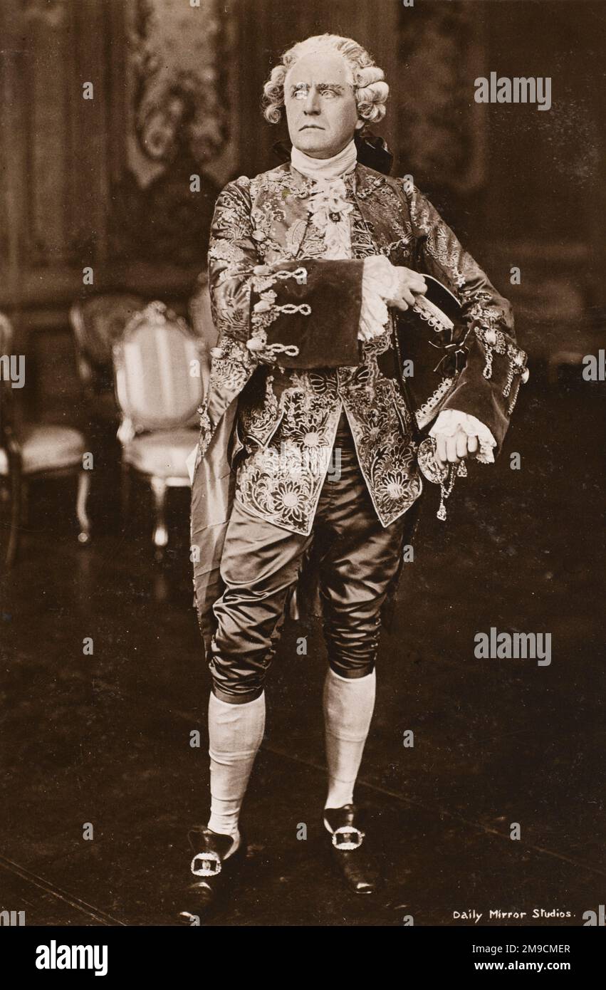 L'acteur-gérant Herbert Beerbohm Tree dans le rôle de Sir Peter Teazle dans "l'école du scandale" Banque D'Images