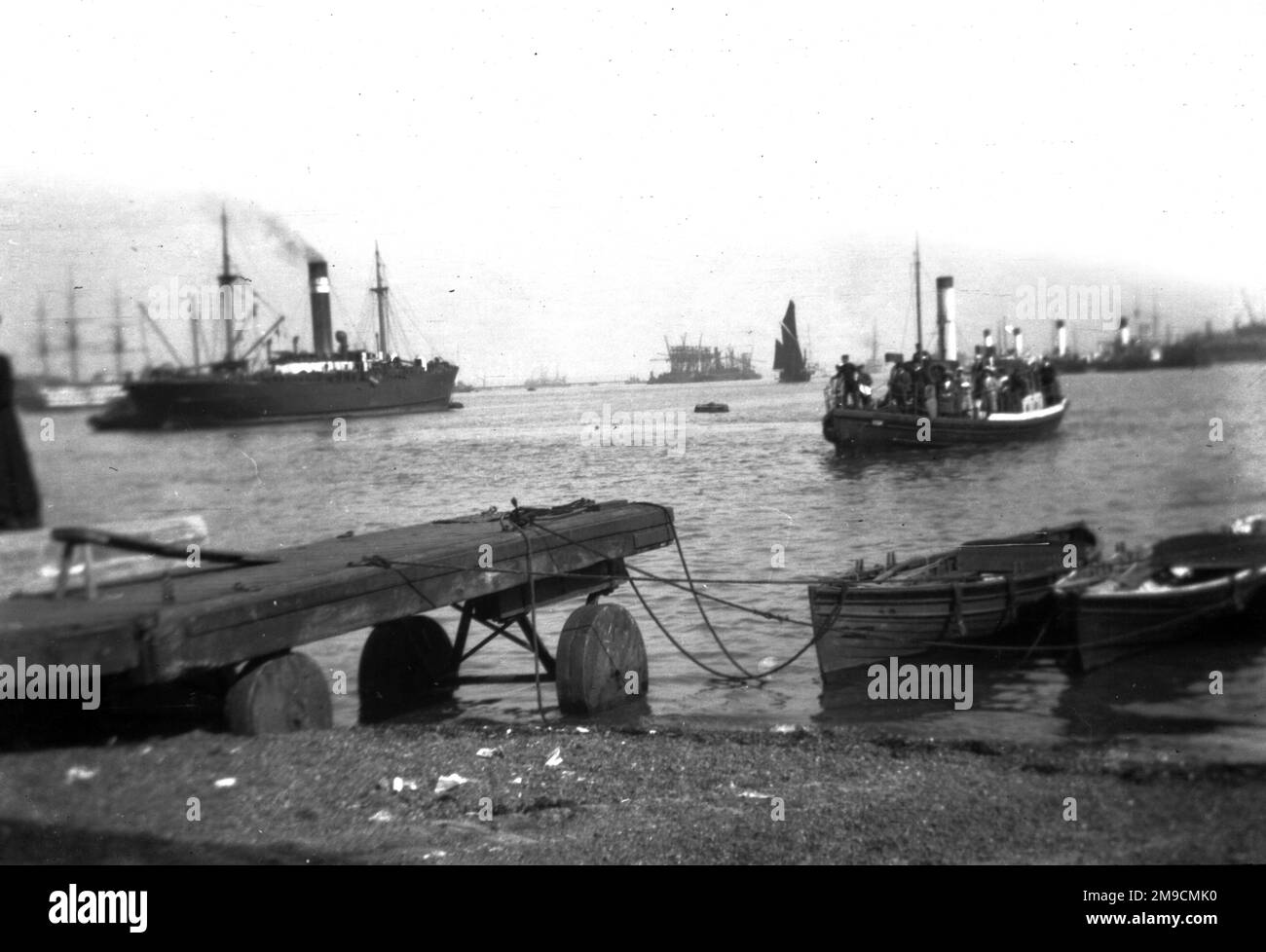 Vue sur la mer, Southsea, Angleterre Banque D'Images