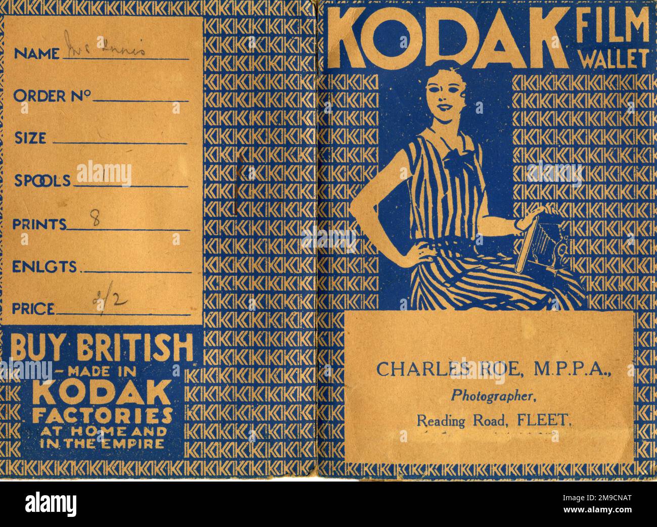 Un portefeuille de films Kodak Banque D'Images