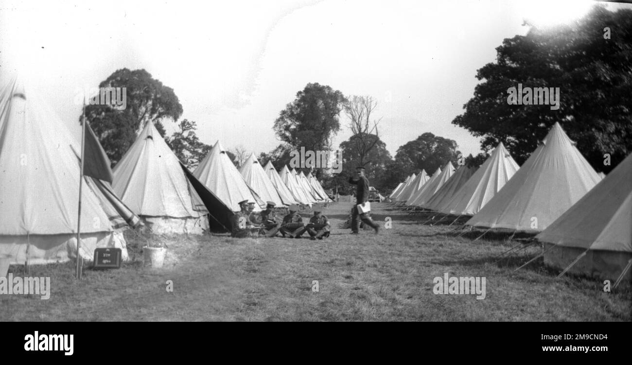 Camp d'entraînement du régiment du West Yorkshire. Banque D'Images