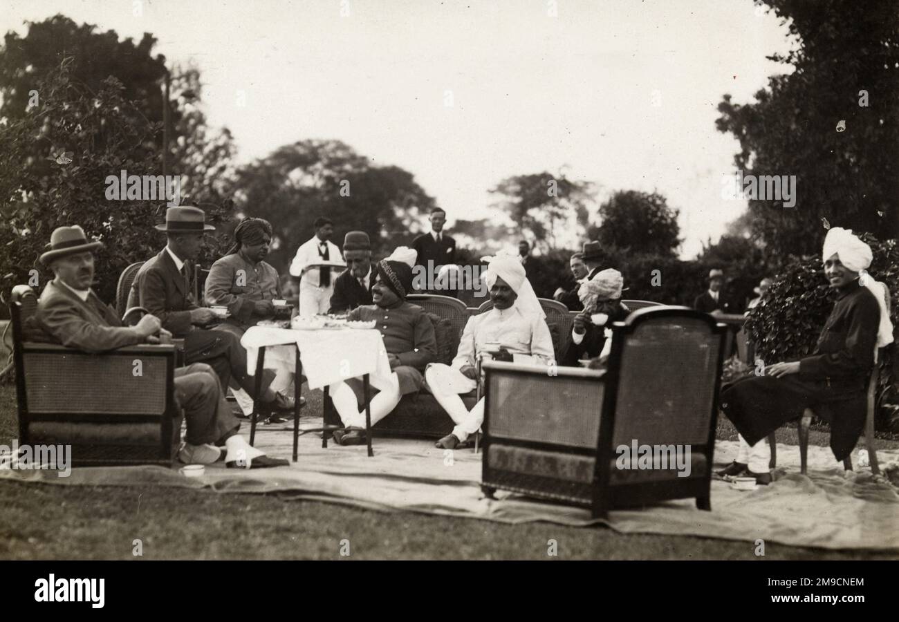 Le Viceroy Lord Irwin, Earl Halifax, rend visite à Indore, en Inde. Banque D'Images